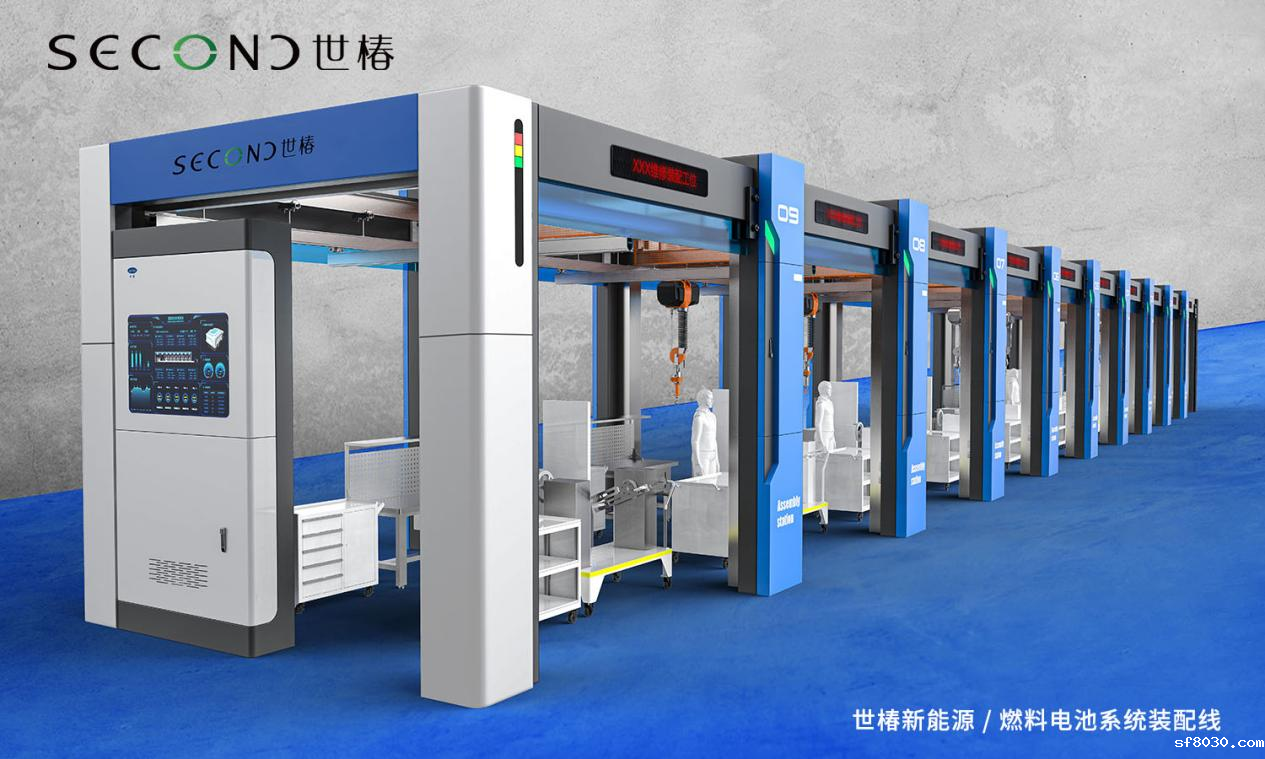 发动机系统顺利下线！世界杯现场直播平台新能源交付燃料电池系统装配线项目